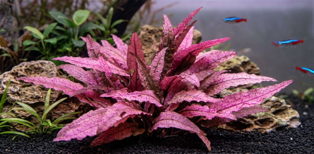 Cryptocoryne flamingo - roślina do akwarium