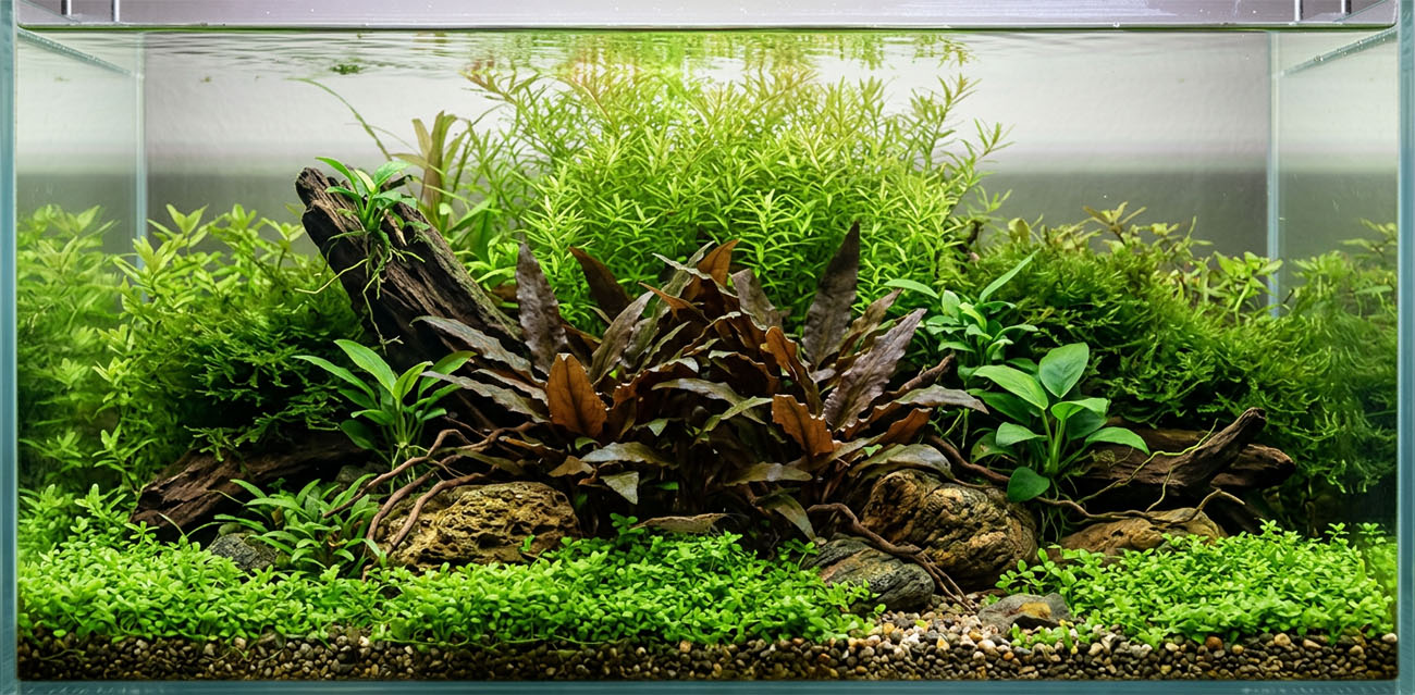 Łatwa Cryptocoryne do akwarium