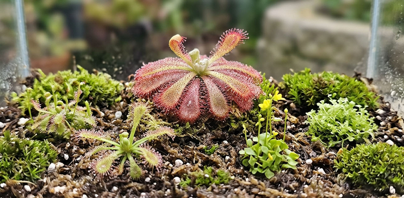 Drosera aliciae - roślina owadożerna rosiczka do terrarium
