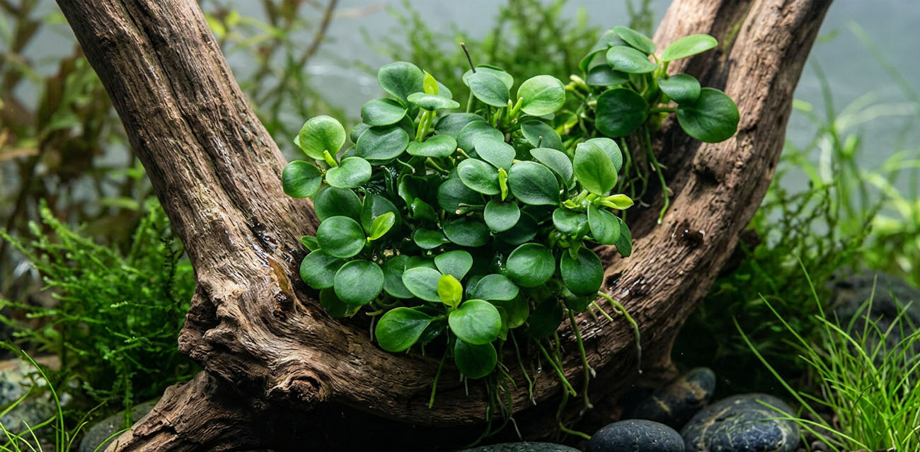 Zastosowanie Anubias barteri ‘Mini Coin’