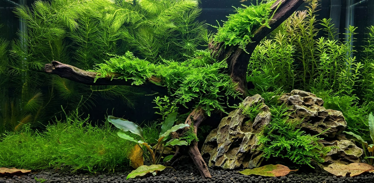 Zastosowanie Vesicularia montagnei ‘Krabi Moss’