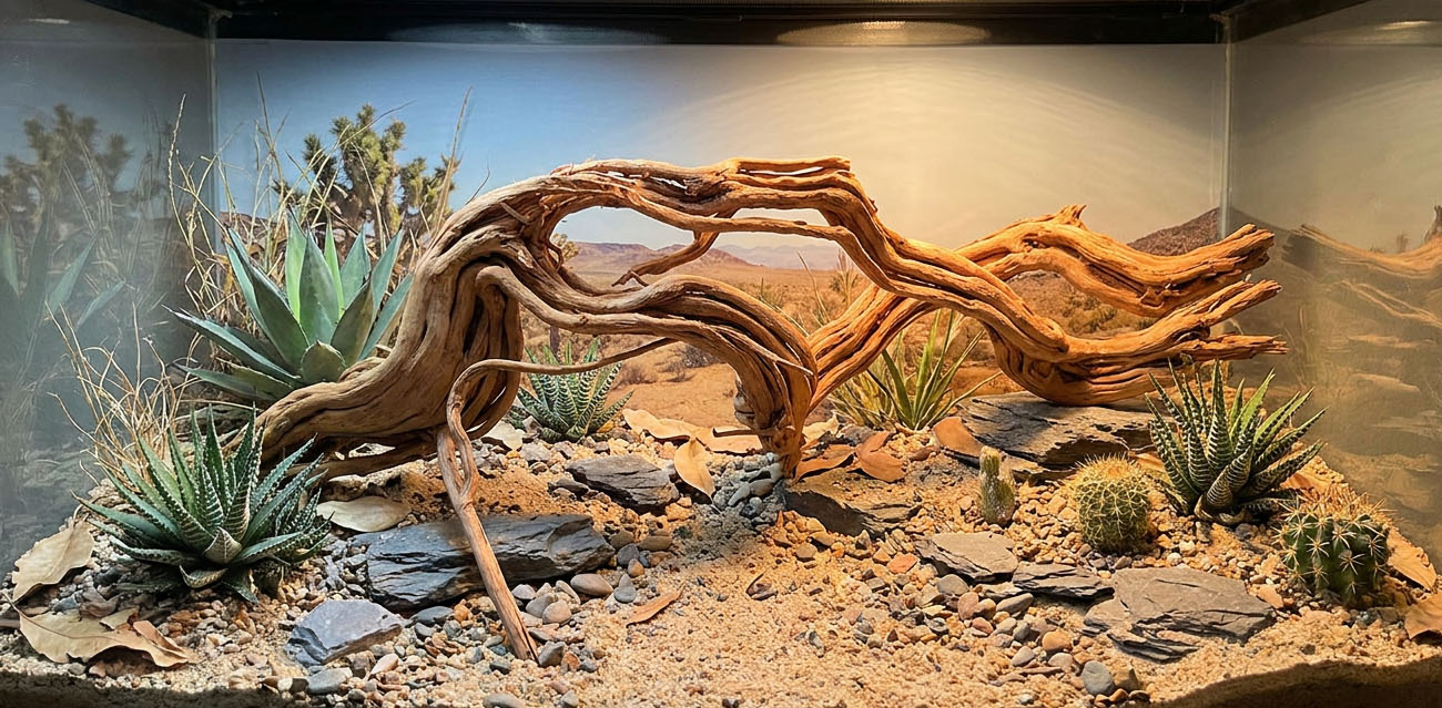Zastosowanie korzeni w akwarium i terrarium