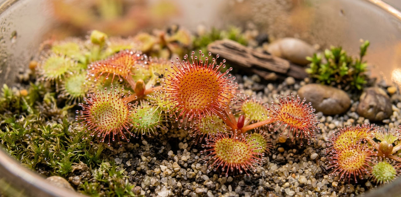 Drosera stolonifera subsp. rupicola - roślina owadożerna rosiczka bulwiasta do terrarium